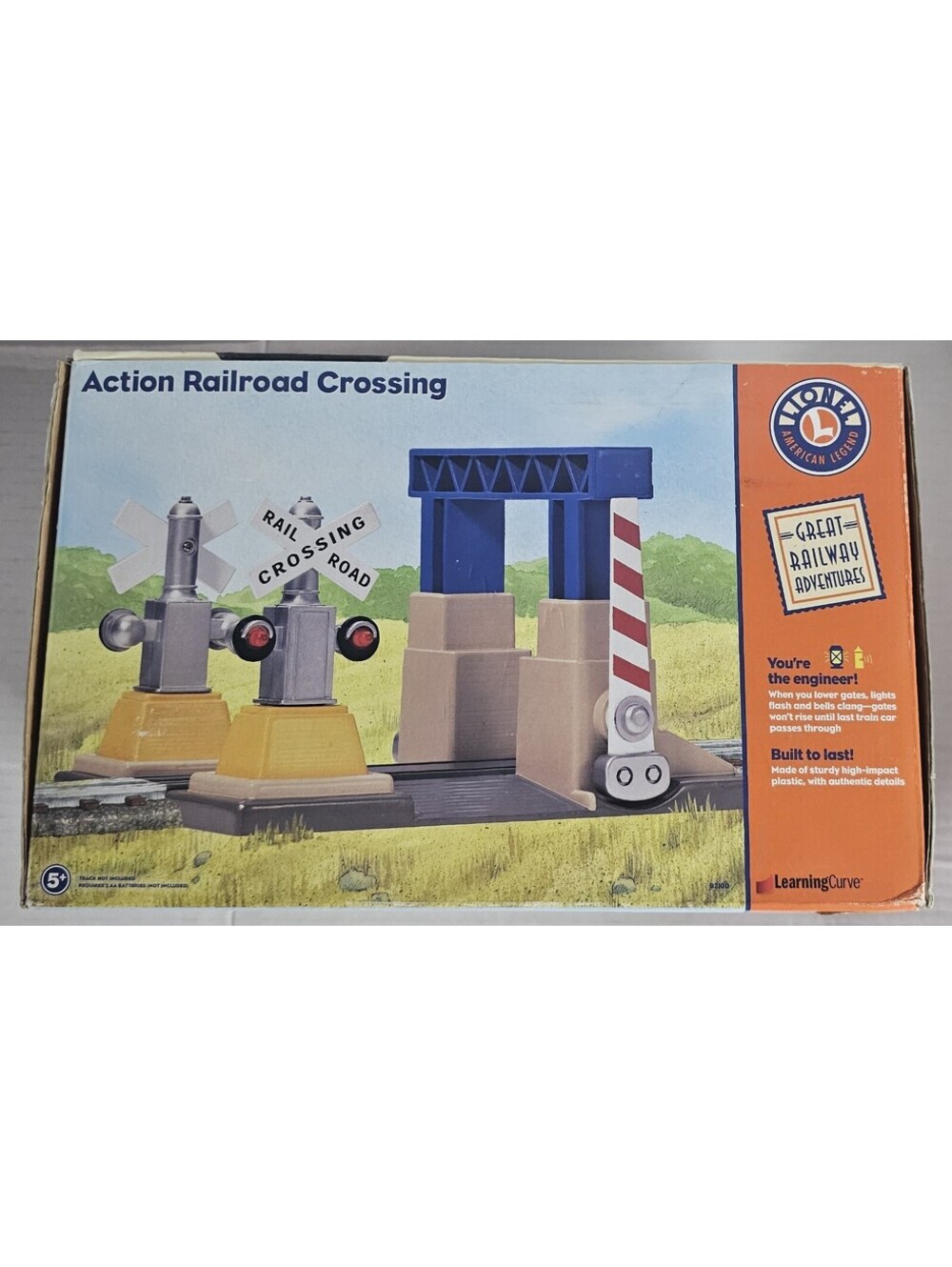 Learning Curve 92100 Action Railroad Crossing toy train preschool NEW